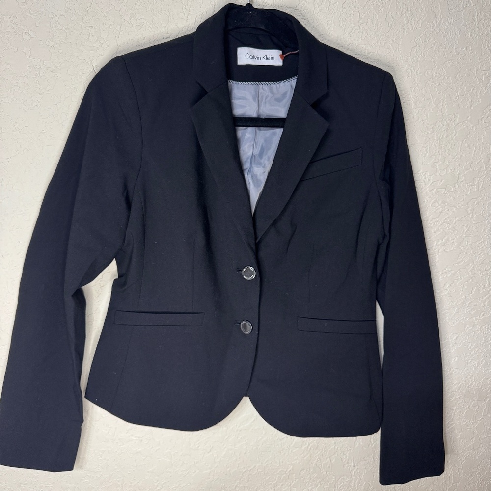 Calvin Klein Suit Jacket Blazer Size 8 Petite